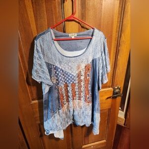 One World 3x Patriots Top